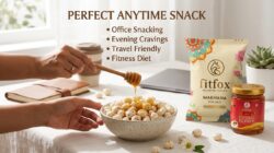 Premium Raw Makhana 150g with FREE 50g Pure Honey  Healthy Fox Nuts  High Protein - Image 2