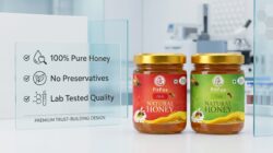 Honey Combo Pack of 2  Litchi Honey & Tulsi Honey  100% Pure & Natural Honey - Image 4