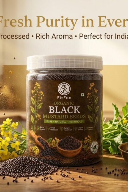 Black Mustard Seeds (Rai)-200g Premium Quality Whole Rai , Naturally Processed , Farm Fresh
