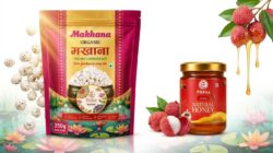 Premium Raw Makhana 250g with FREE 50g Pure Honey Healthy Fox Nuts  High Protein