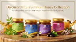 Premium Honey Combo Pack of 4  Jamun, Tulsi, Karanj & Moringa Honey  100% Pure & Natural Honey