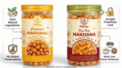 Tangy & Sweet Crunch Roasted Makhana Combo Pack - Peri Peri & Caramel Crunch  Healthy Fox Nuts Snack - Image 8