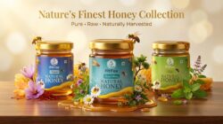 Natural Honey Combo Pack of 3 - Tulsi Honey, Moringa Honey & Forest Honey  100% Pure & Natural