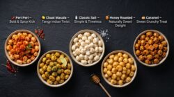 Roasted Makhana Combo Pack - Peri Peri, Chaat Masala, Classic Salt, Caramel Crunch & Honey Roasted  Healthy Fox Nuts Snack - Image 7