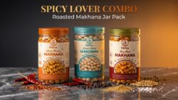 Spicy Lovers Roasted Makhana Combo Pack - Peri Peri, Chaat Masala & Classic Salt  Healthy Fox Nuts Snack