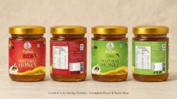 Honey Combo Pack of 2  Litchi Honey & Tulsi Honey  100% Pure & Natural Honey - Image 2