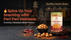 Peri Peri Roasted Makhana Spicy Roasted Fox Nuts  Healthy Light & Crunchy Snack - Image 7