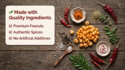 Peri Peri Roasted Makhana Spicy Roasted Fox Nuts  Healthy Light & Crunchy Snack - Image 6