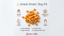 Peri Peri Roasted Makhana Spicy Roasted Fox Nuts  Healthy Light & Crunchy Snack - Image 5