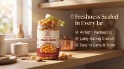 Peri Peri Roasted Makhana Spicy Roasted Fox Nuts  Healthy Light & Crunchy Snack - Image 2